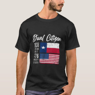 Camiseta Vintage True Texan Dupla Cidadã Adora Texas E Ame