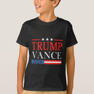 Camiseta Vintage Trump Vance 2025 Retro Bandeira d