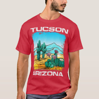 Camiseta Vintage Tucson Arizona Desert Retro Cactus Funny