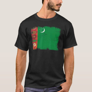 Camiseta Vintage Turkmenistan Flag Turkmen Independence Day