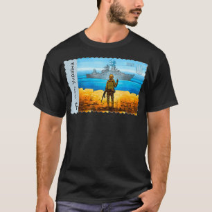 Camiseta Vintage Ucrânia Carimbo Carimbo Carimbo Orgulho da