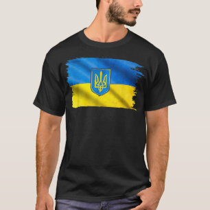 Camiseta Vintage Ucraniano Flag Ucrânia Lover Trident Peça