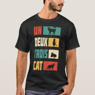 Camiseta Vintage Un Deux Trois Cat