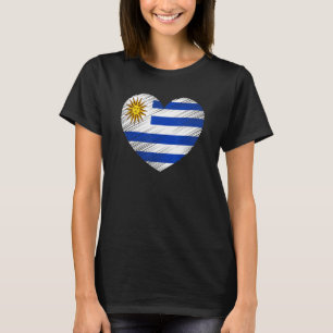 Camiseta Vintage Uruguai, Orgulho de Bandeira uruguaio, dá