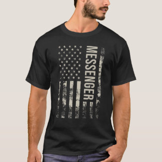 Camiseta Vintage US American Flag Messenger