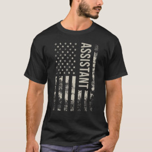 Camiseta Vintage US Flag Assistant