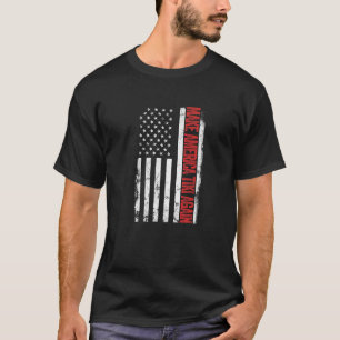Camiseta Vintage US Flag Make America Tiki Novamente P