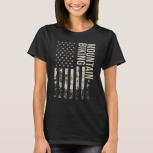 Camiseta Vintage US Flag Mountain Bike