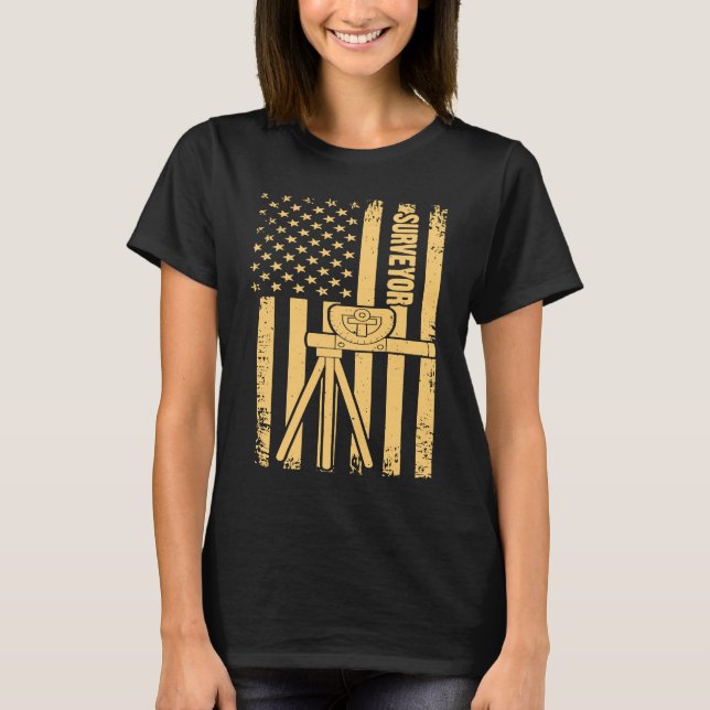 Camiseta Vintage US Flag Survey (Frente)