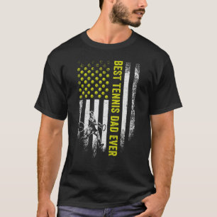 Camiseta Vintage USA American Flag Best Tênis Pai Ever Sil