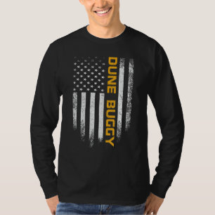 Camiseta Vintage USA American Flag Dune Buggy Driver R