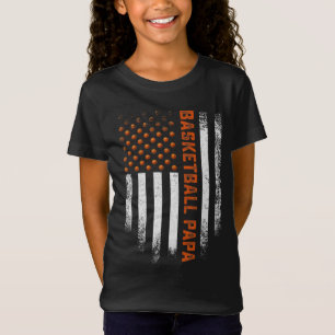 Camiseta Vintage USA American Flag Proud Basbol Papa Co