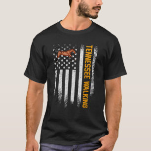 Camiseta Vintage USA American Flag Tennessee Walking Horse