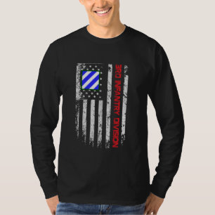 Camiseta Vintage USA Flag 3ª Divisão de Infantaria Veteran