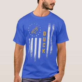 Camiseta Vintage USA Flag Duck Lover Funny Farmer Fowl Duck