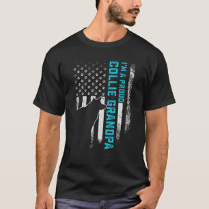 Camiseta Vintage USA Flag I'm Orud Border Colli