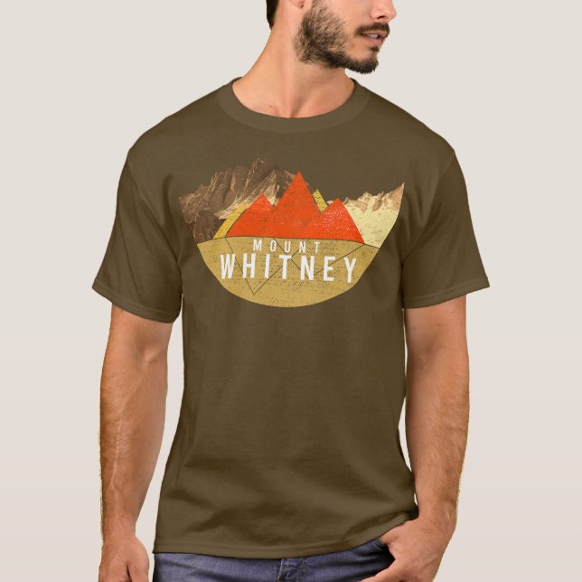 Camiseta Vintage USA Mountain Hiking Mount Whitney (Frente)