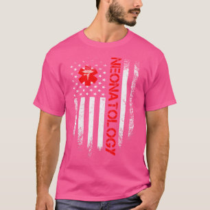 Camiseta Vintage Usa Neonatology Doctor American Flag Neona
