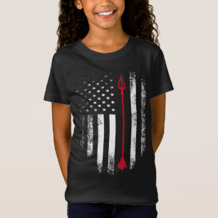 Camiseta Vintage USA Red White - Arqueiro Arrow American Fl