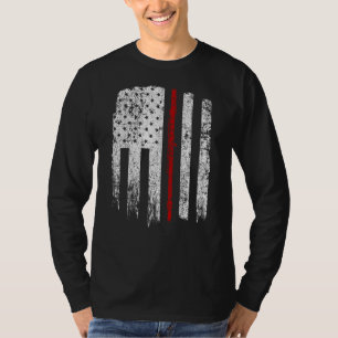 Camiseta Vintage Usa Red White Flte Red Flag White Tee