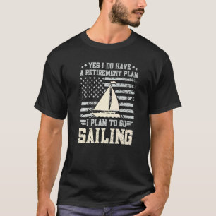 Camiseta Vintage Usa Sinalizador Plano Para Ir À Navegação 
