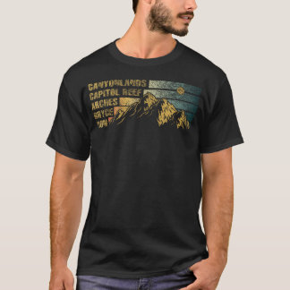 Camiseta Vintage Utah Lembrança Big 5 Utah Mighty Five