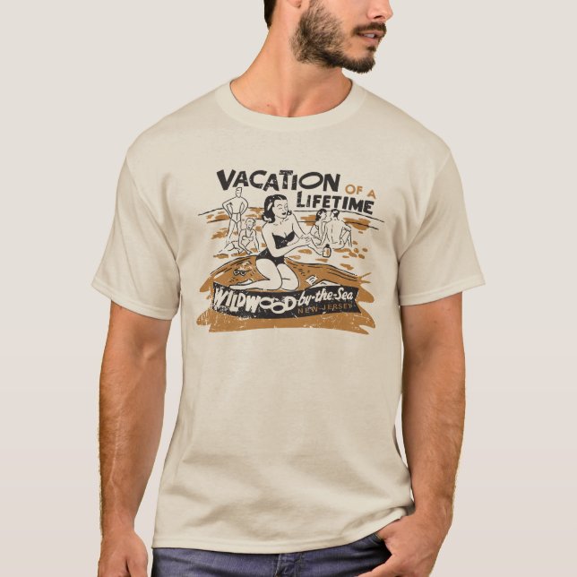 Camiseta Vintage Vacage de Lifetime Wildwood NJ (Frente)