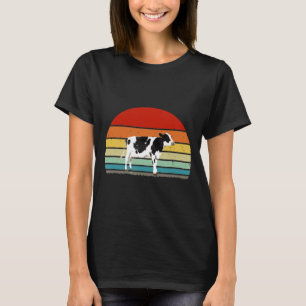 Camiseta Vintage Vairy Cow Lover Estilo Retro Coroa Animal