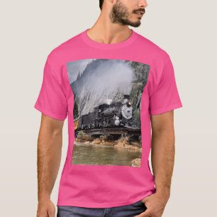 Camiseta Vintage Vapor Train Graphic
