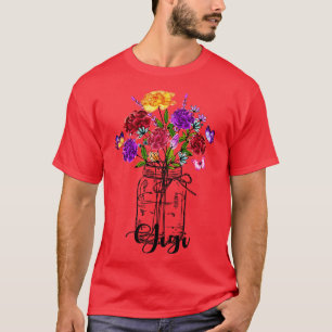 Camiseta Vintage Vase Da Colorida Borboleta Gigi
