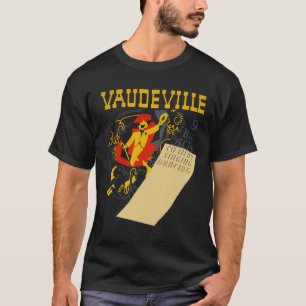 Camiseta Vintage Vaudeville Show Poster Abstrato Art