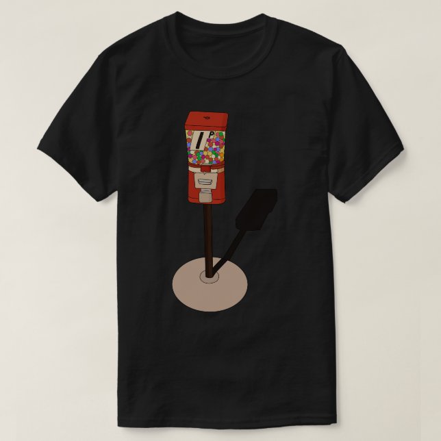 Camiseta Vintage Vending Machine (Frente do Design)