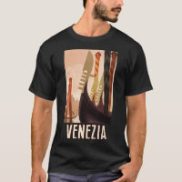 Vintage Veneice Itália Gondola Viagem