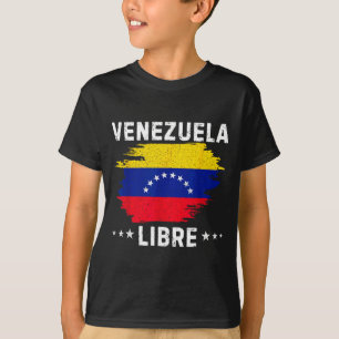 Camiseta Vintage Venezuela Livre 2026 Bandeira da Venezuela