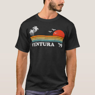 Camiseta Vintage Ventura Beach California Retro Sunset Surf