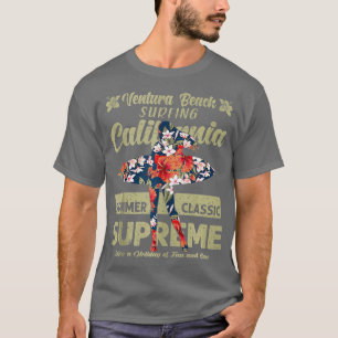 Camiseta Vintage Ventura Beach Surf California Surfing Retr