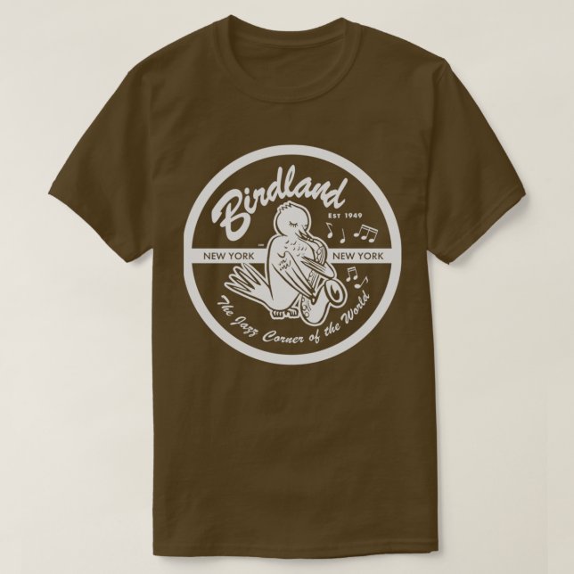 Camiseta Vintage Venue Birdland Jazz Club 2 (Frente do Design)