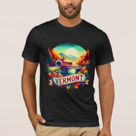 Camiseta Vintage Vermont Map T-Shir – Retro  Retro us state
