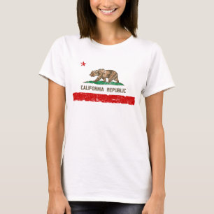 Camiseta Vintage Vestida California State Flag
