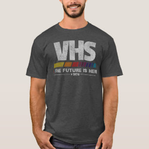 Camiseta Vintage VHS - O Futuro Está Aqui