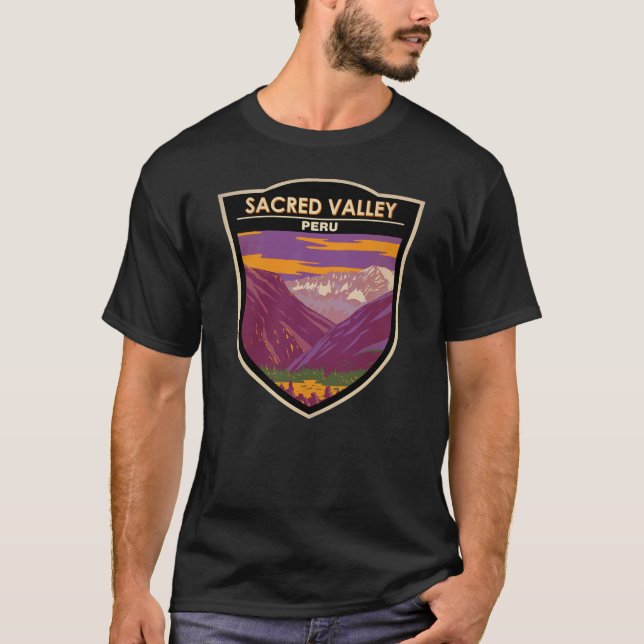 Camiseta Vintage Viagem Art do Peru, Vale Sagrado (Frente)