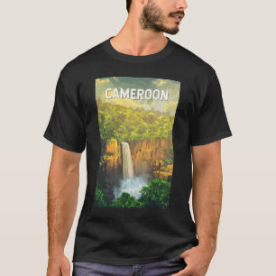 Camiseta Vintage Viagem da ilustração dos Camarões