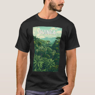 Camiseta Vintage Viagem de Ilustração da Guiné