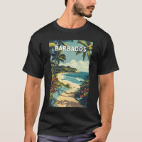 Vintage Viagem de ilustração de Barbados