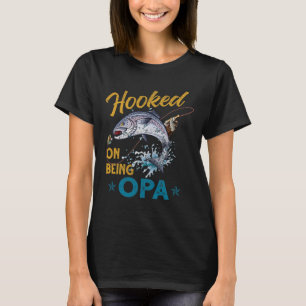 Camiseta Vintage Viciado Em Ser Opa Divertido Pais Pescador