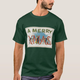 Camiseta Vintage Victorian Christmas, A Felry Xmas Party