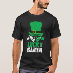 Camiseta Vintage Video Game Gamer Kids Dias de São Patríc