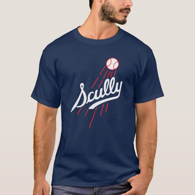 Camiseta Vintage Vin Scully Tributa Baseball (Frente)