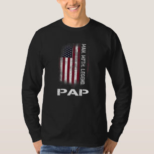 Camiseta Vintage Vintage, Vintage Flag Mmito Lenda Pap Man