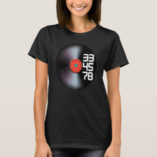 Camiseta Vintage Vinyl Record Music Player Audiophi